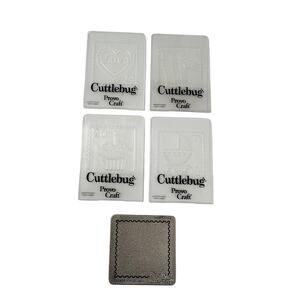 CUTTLEBUG Provo Craft Embossing Folder Lot Cupcake Love Crafts and Border Die